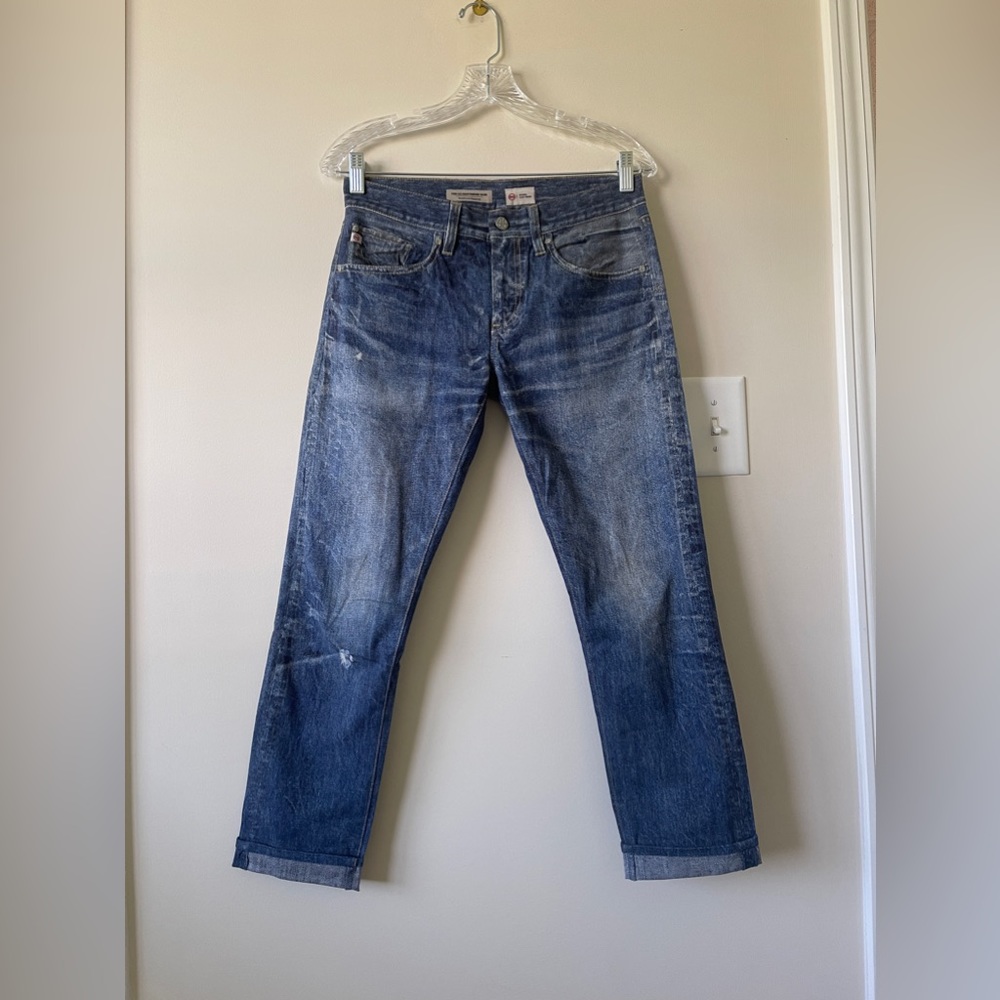 AG Jeans 3D Printed Slim Boyfriend Jeans